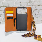 Brown Monogram Trifold LV iPhone Wallet For 17 Series iPhone Case