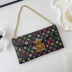 Multicolor LV Style Crossbody Case Wallet For 13-17 / Pro / Pro Max for 13-pro-max
