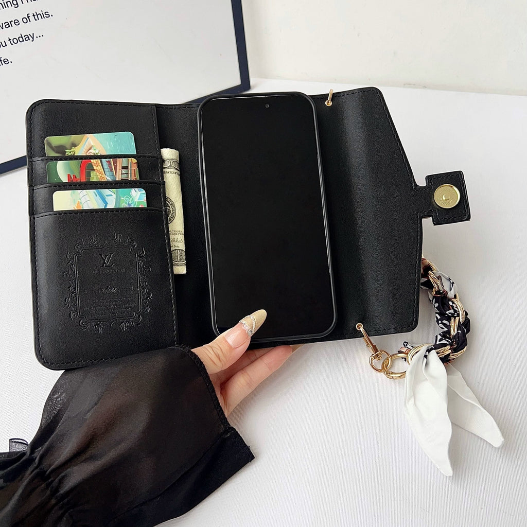 Multicolor LV Style Crossbody Case Wallet For 13-17 / Pro / Pro Max