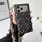 Multicolor LV Style Crossbody Case Wallet For 13-17 / Pro / Pro Max for 13-pro