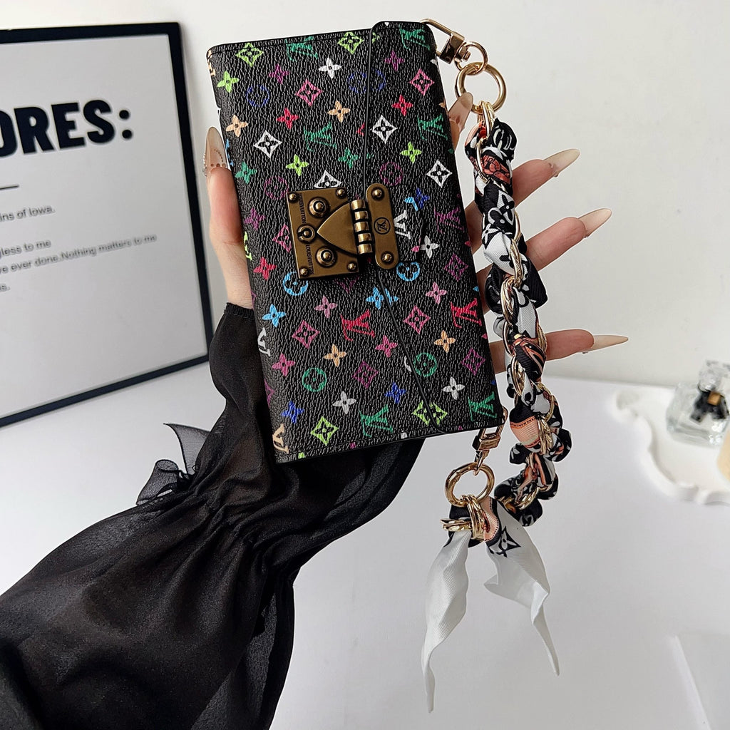 Multicolor LV Style Crossbody Case Wallet For 13-17 / Pro / Pro Max for 13-pro