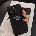 Prada Black Ribne Weave iPhone Case for iPhone 12