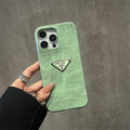 Luxury Green Croco Embossed Leather Case for iPhone 12