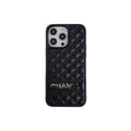 Vintage Leather CC iPhone Case Black for iPhone 12
