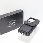 Prada Card Holder Phone Case For 12-16 Pro Max Plus for 13