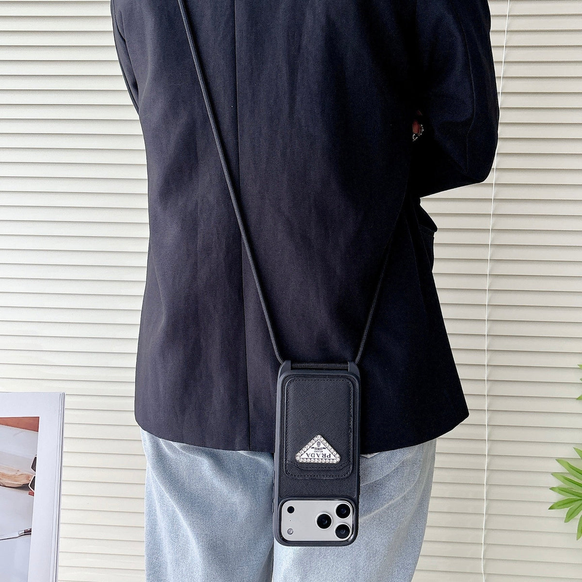 Prada Crossbody Phone Case iPhone 12-17 / Pro / Pro Max / Plus / Air