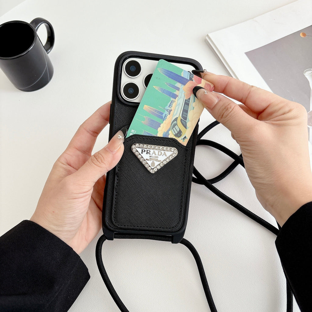 Prada Crossbody Phone Case iPhone 12-17 / Pro / Pro Max / Plus / Air for 13