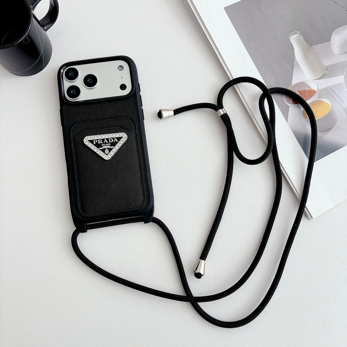 Prada Crossbody Phone Case iPhone 12-17 / Pro / Pro Max / Plus / Air for 12-pro-max