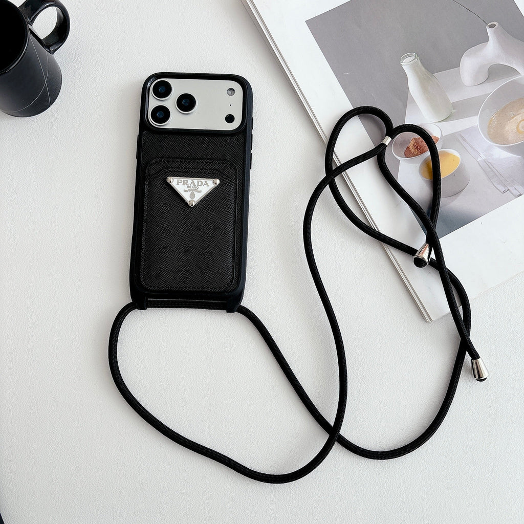 Prada Crossbody Phone Case iPhone 12-17 / Pro / Pro Max / Plus / Air for 13