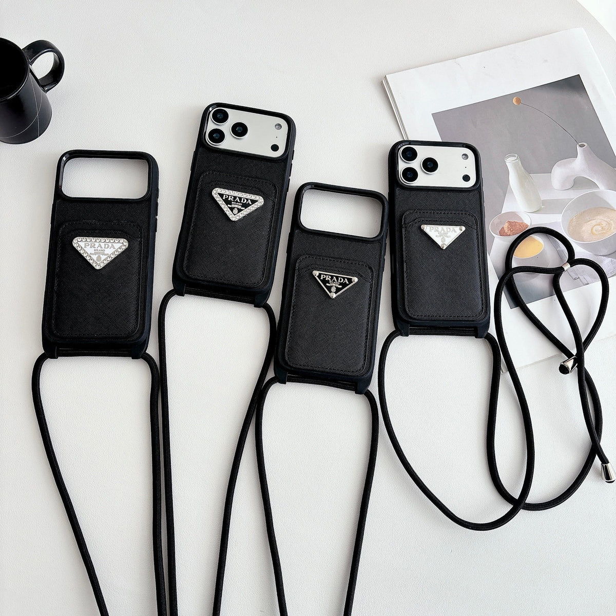 Prada Crossbody Phone Case iPhone 12-17 / Pro / Pro Max / Plus / Air