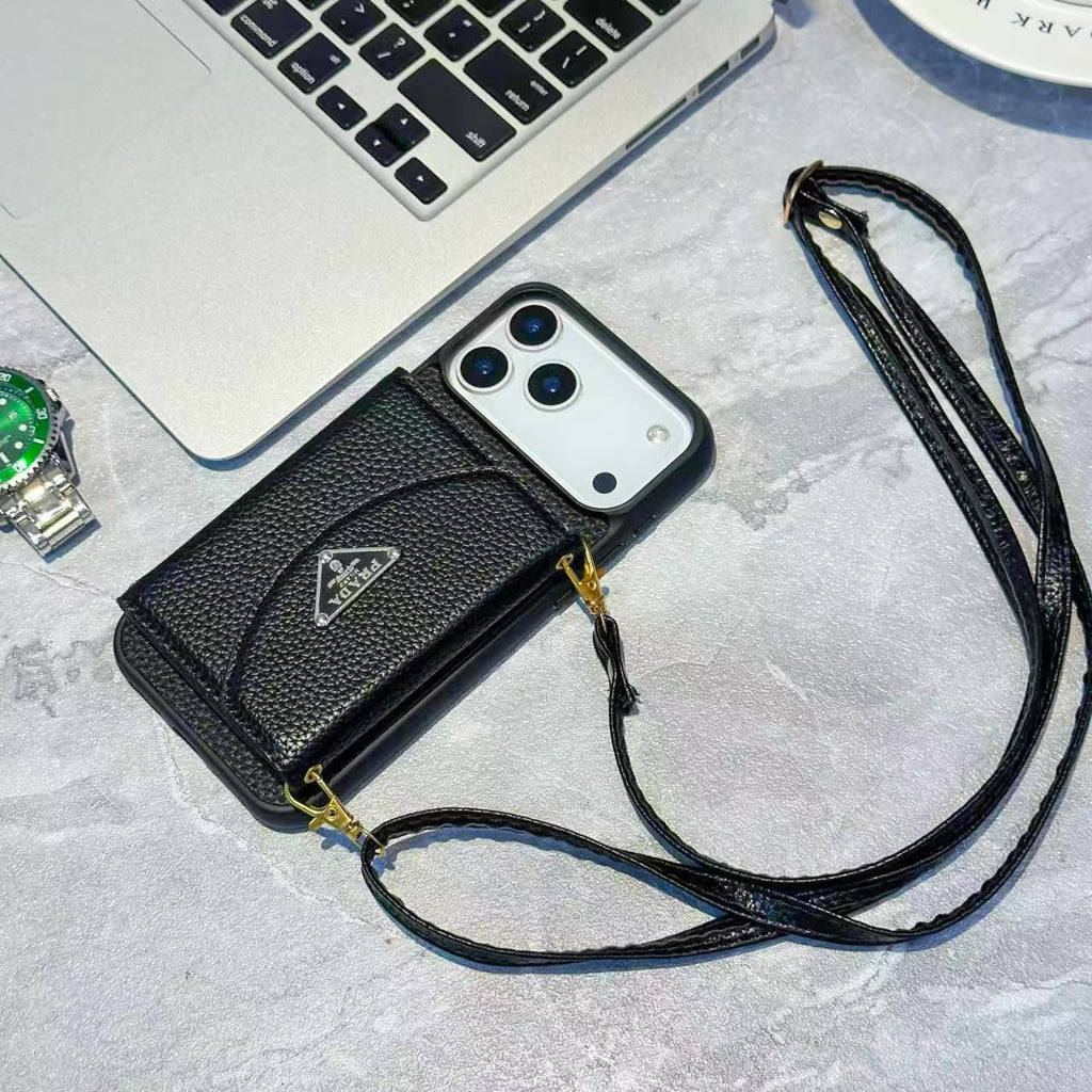 Pr Crossbody Wallet Phone Case iPhone 12-17/ Pro / Pro Max / Plus / Air