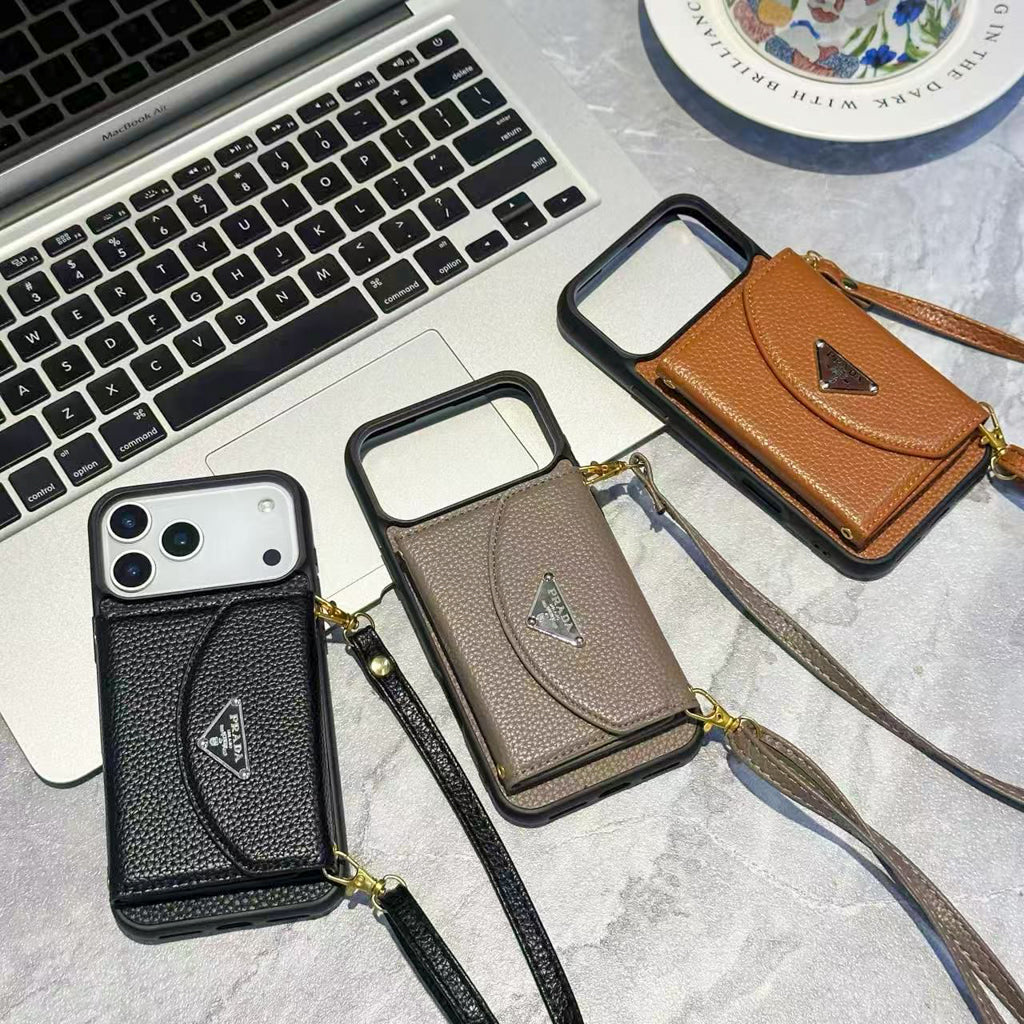 Pr Crossbody Wallet Phone Case iPhone 12-17/ Pro / Pro Max / Plus / Air