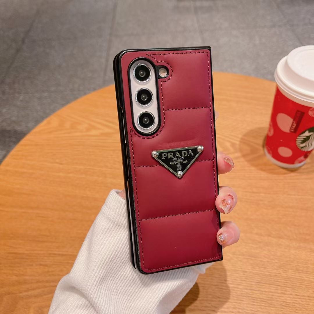 Prada Phone Case Samsung Galaxy Z Fold 3 4 5 6 Puffer for z-fold-3