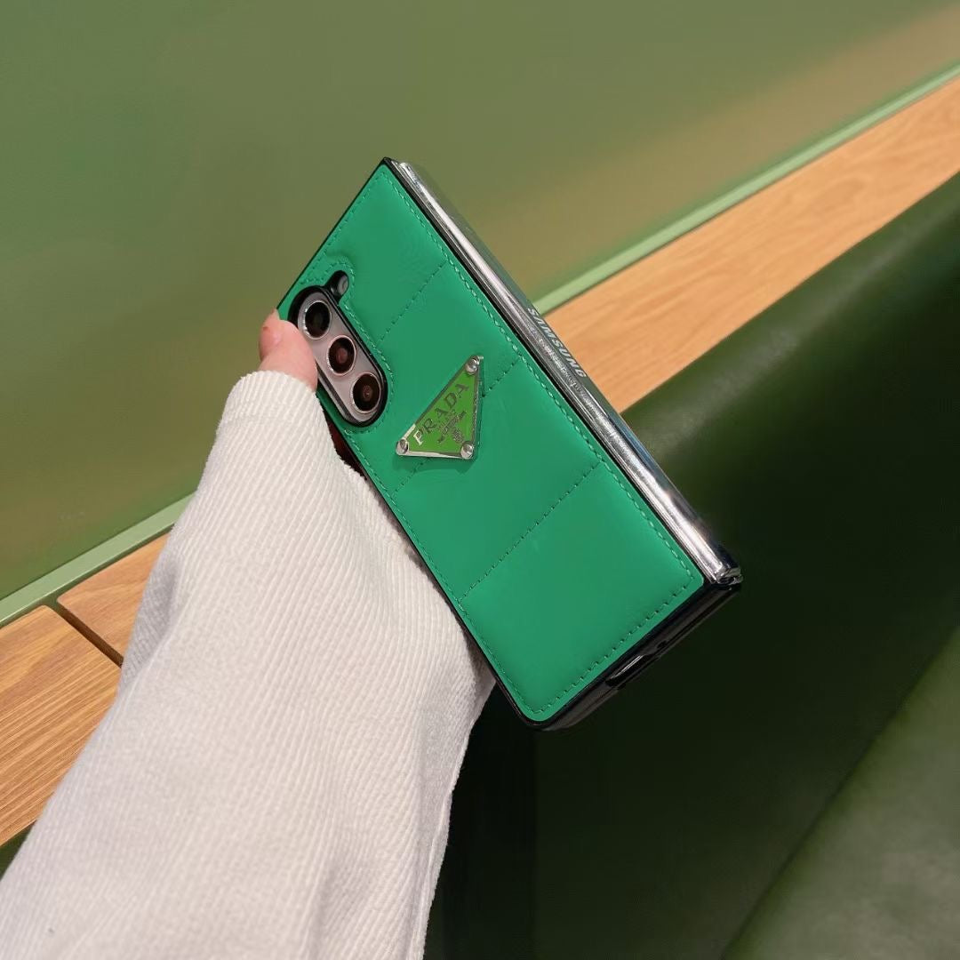 Prada Phone Case Samsung Galaxy Z Fold 3 4 5 6 Puffer for z-fold-4