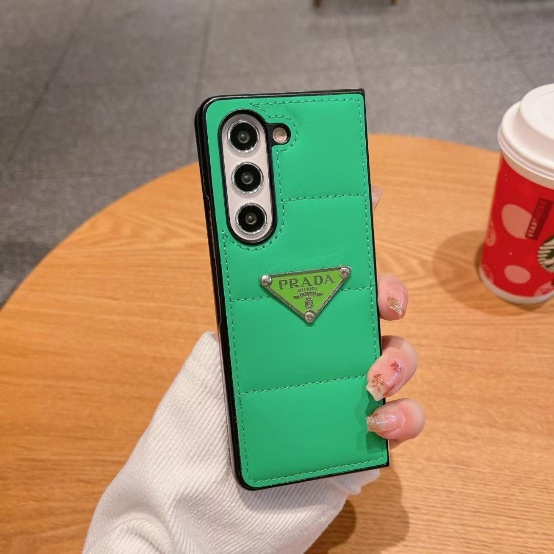 Prada Phone Case Samsung Galaxy Z Fold 3 4 5 6 Puffer for z-fold-4
