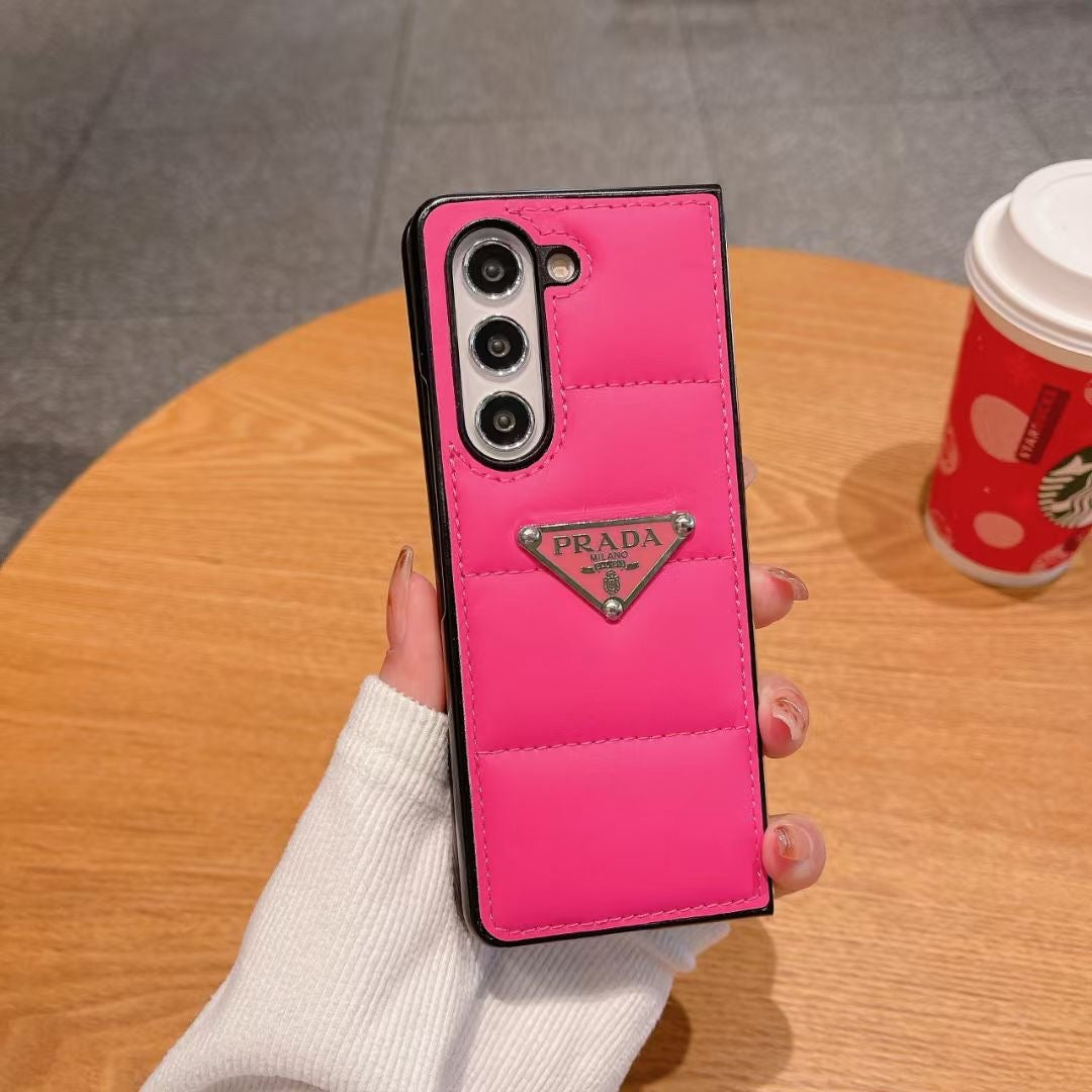 Prada Phone Case Samsung Galaxy Z Fold 3 4 5 6 Puffer for z-fold-3