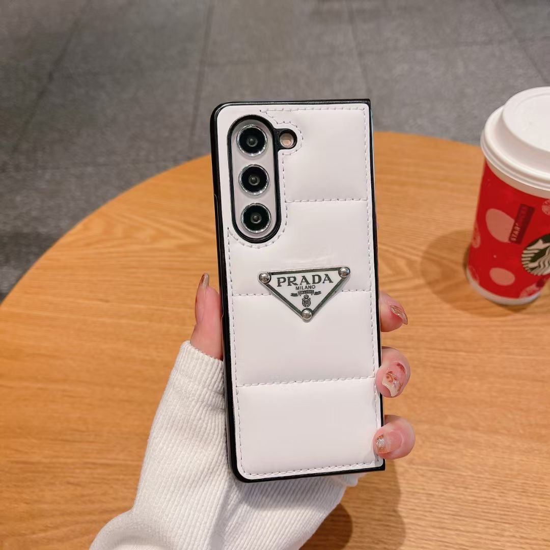 Prada Phone Case Samsung Galaxy Z Fold 3 4 5 6 Puffer for z-fold-3