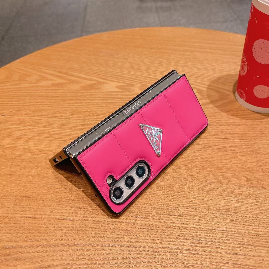 Prada Phone Case Samsung Galaxy Z Fold 3 4 5 6 Puffer for z-fold-3