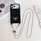 Prada Phone Case On Chain iPhone 12-17 / Pro / Pro Max / Plus / Air for 13