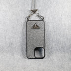 Prada Rhinestone Phone Case For I Pro Max Plus for iphone-13-pro