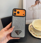 Rhinestone Prada Phone Case iPhone 13-17 / Pro / Pro Max for 14-pro-max