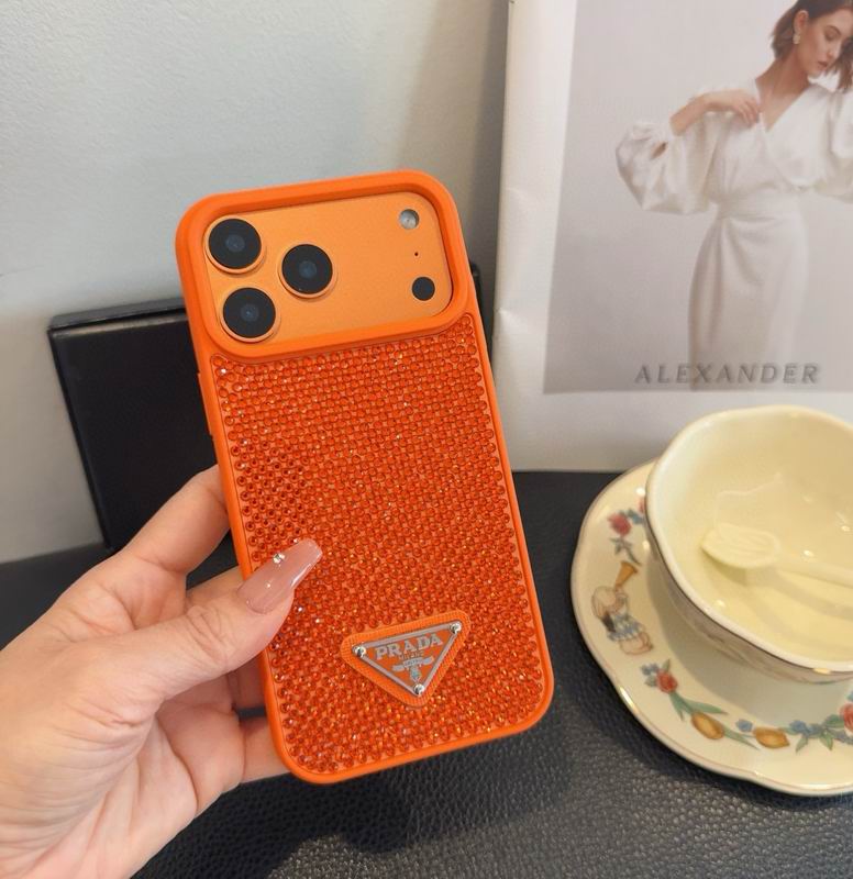 Rhinestone Prada Phone Case iPhone 13-17 / Pro / Pro Max