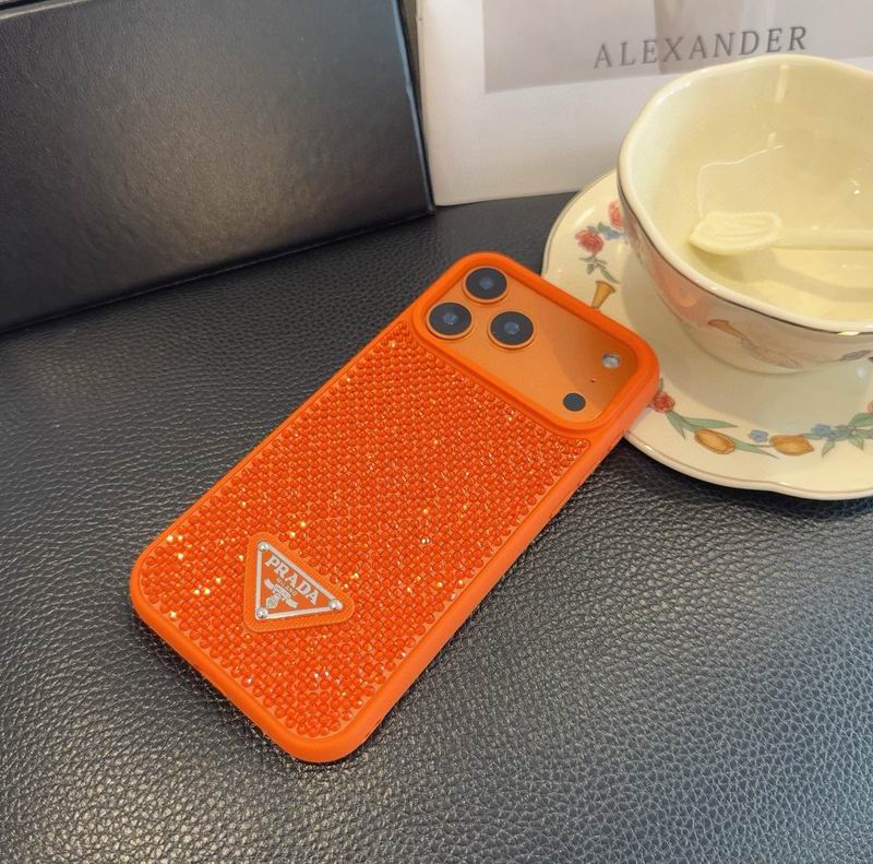 Rhinestone Prada Phone Case iPhone 13-17 / Pro / Pro Max