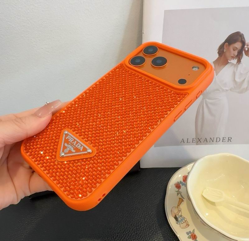 Rhinestone Prada Phone Case iPhone 13-17 / Pro / Pro Max for 13-pro