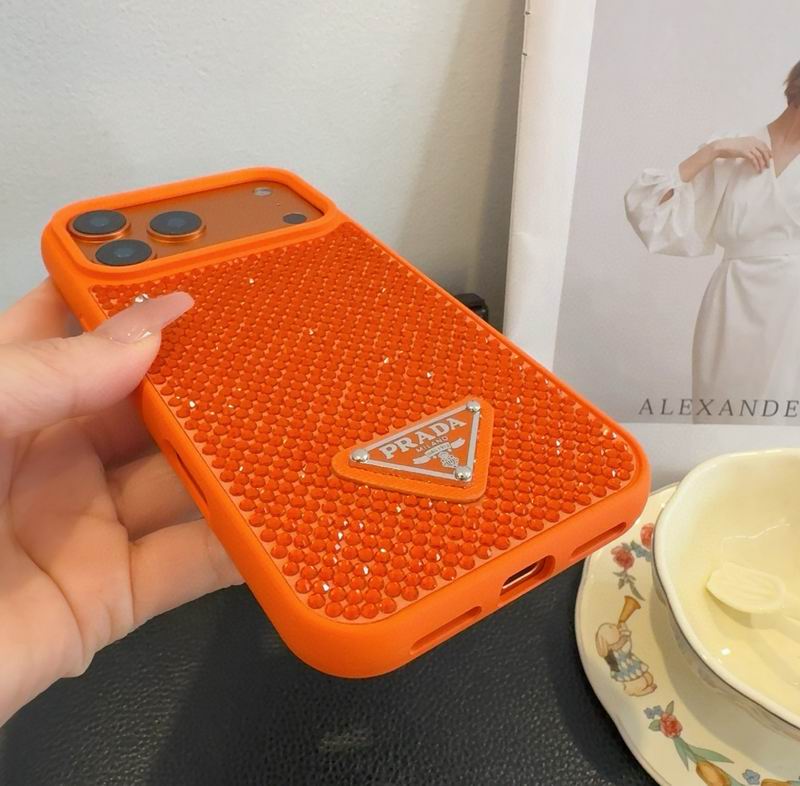 Rhinestone Prada Phone Case iPhone 13-17 / Pro / Pro Max for 13-pro
