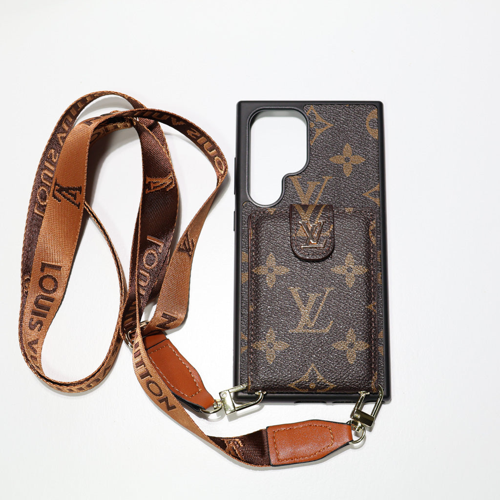 Samsung Galaxy LV Crossbody Phone Case For S22 23 24 25 26 Plus Ultra Series for s22-ultra