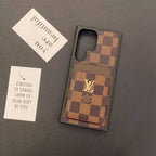 Louis Vuitton Phone Case Samsung Galaxy S22-26 Plus Ultra / Card Slot for s22-plus