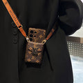 Crossbody LV Card Holder Samsung Galaxy Phone Case S22-26 Ultra Plus