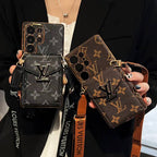 Crossbody LV Card Holder Samsung Galaxy Phone Case S22-26 Ultra Plus