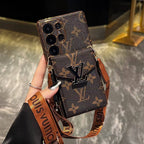 Crossbody LV Card Holder Samsung Galaxy Phone Case S22-26 Ultra Plus for s22-plus