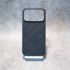 Stamped Leather H iPhone Case For 17 Series