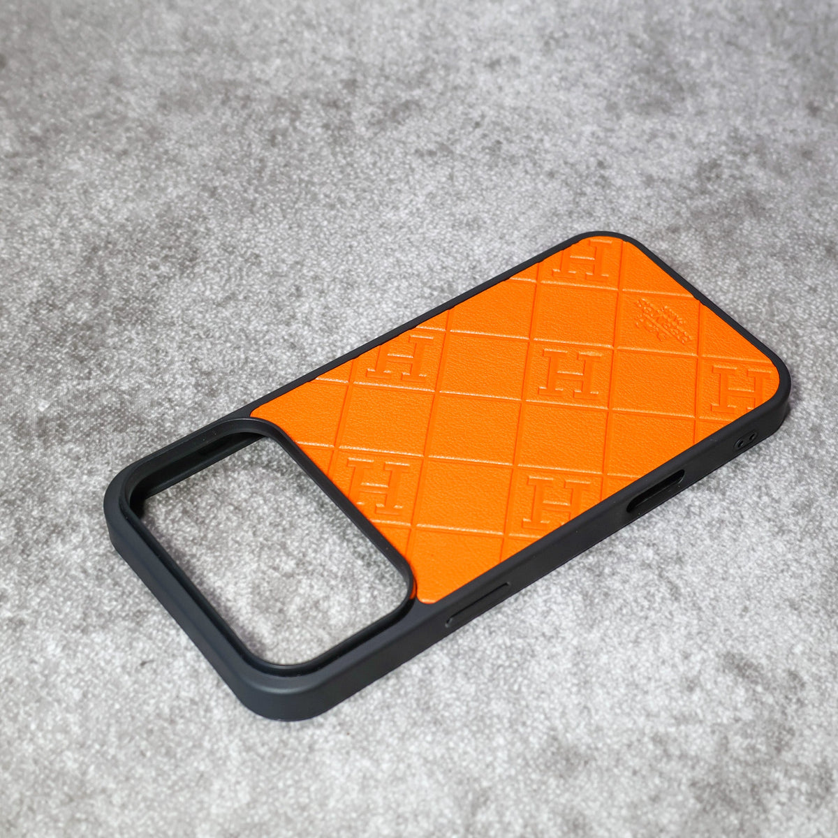 Stamped Leather H iPhone Case For 17 Series for iphone-17-pro-max