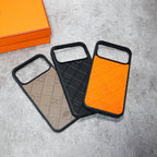 Stamped Leather H iPhone Case For 17 Series for iphone-17