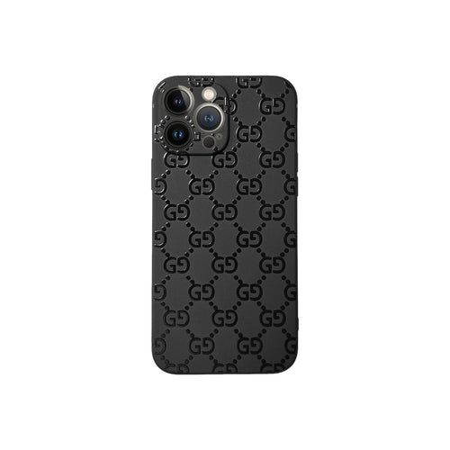 Black GG iPhone Case for iPhone 12
