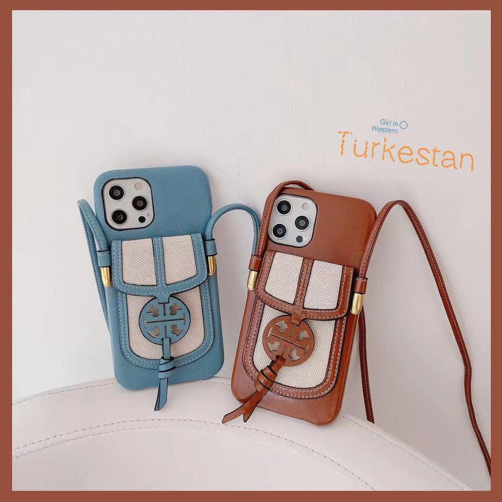 Designer iPhone Crossbody Case With Card Slot For I Pro Max / Series for 11