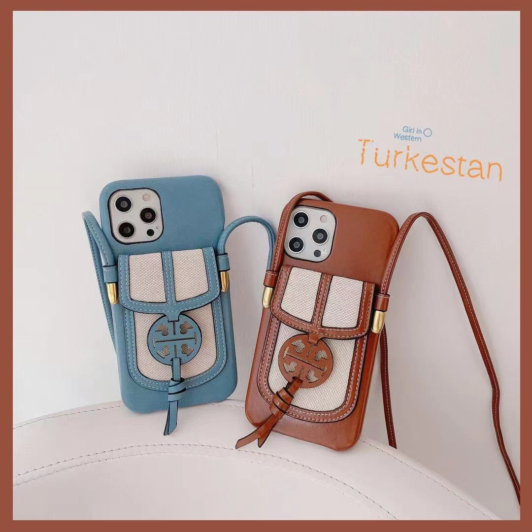 Designer iPhone Crossbody Case With Card Slot For I Pro Max / Series for 11