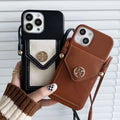 Tb Crossbody Phone Case Card Holder For iPhone Series for 12-pro