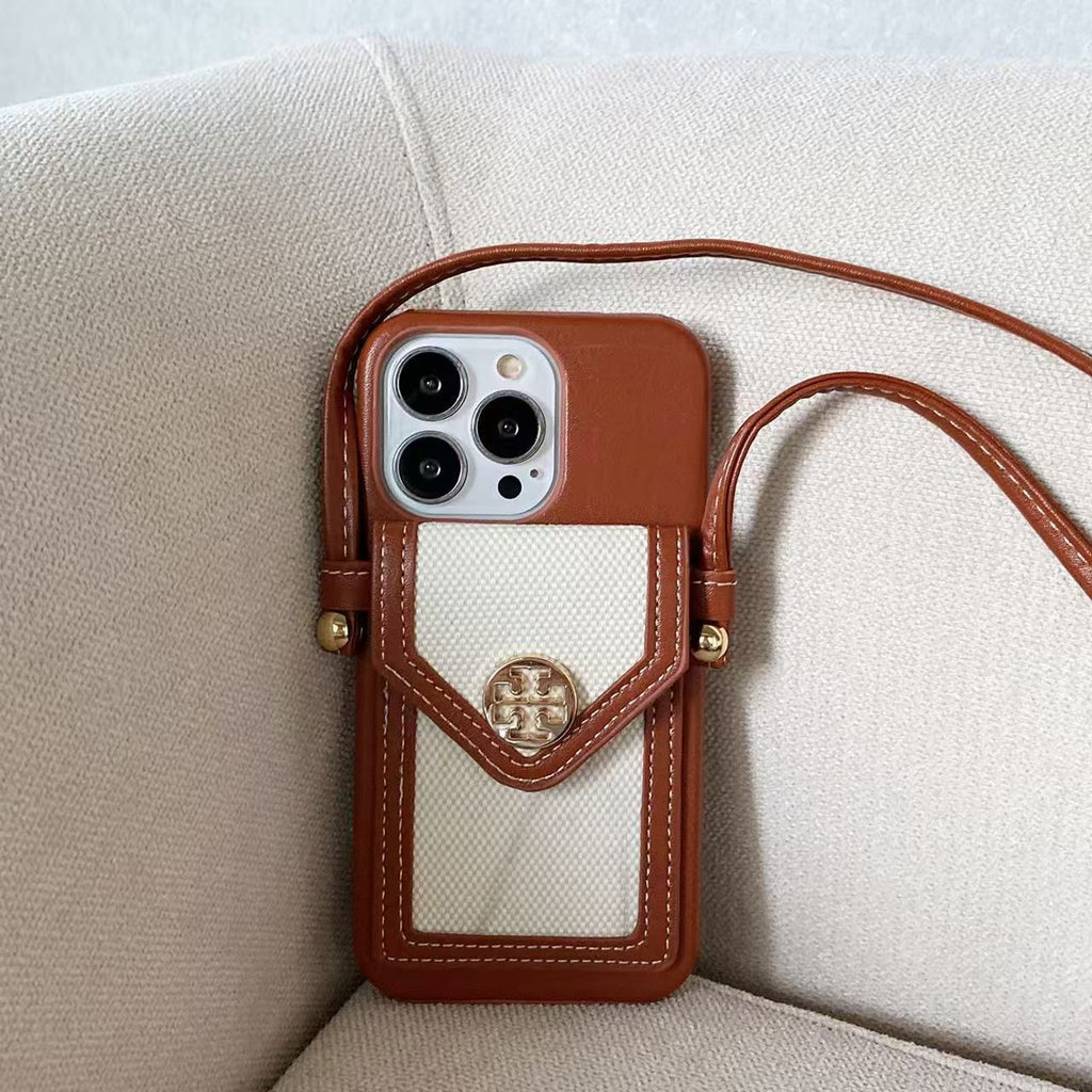Tb Crossbody Phone Case Card Holder For iPhone Series for 12-pro-max