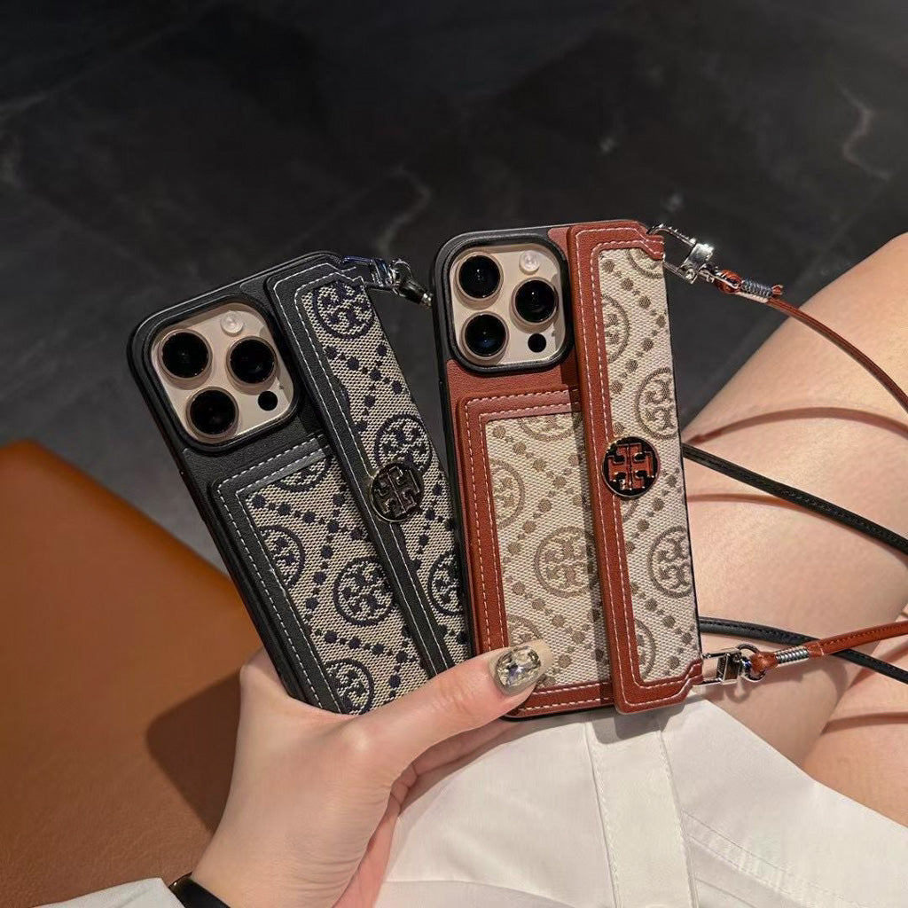 Tory Burch iPhone Wallet Case For 12-17 Pro Max Plus Air for 12-pro-max