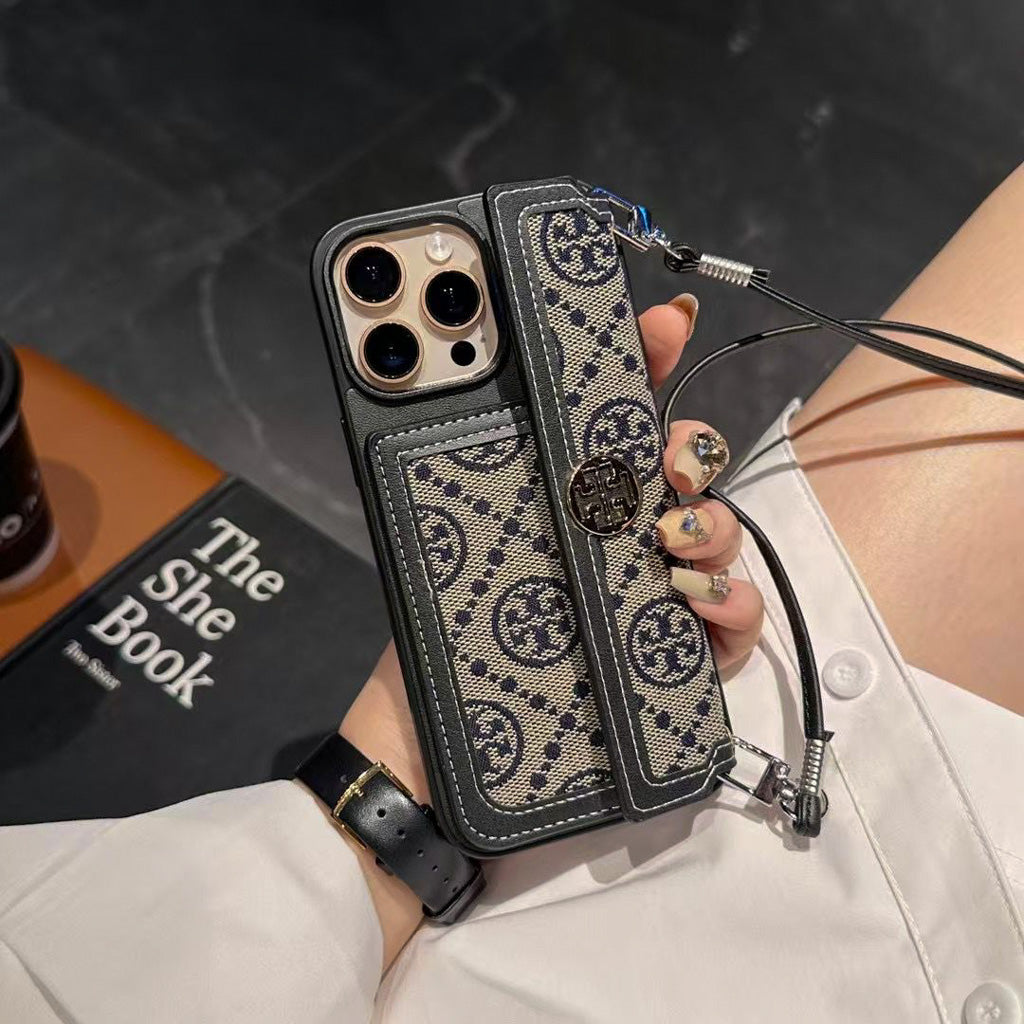 Tory Burch iPhone Wallet Case For 12-17 Pro Max Plus Air for 13
