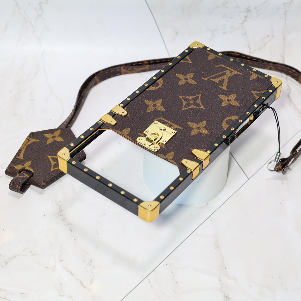 Trunk Style LV Phone Case For 12-17 / Pro / Pro Max / Plus / Air for 12-pro