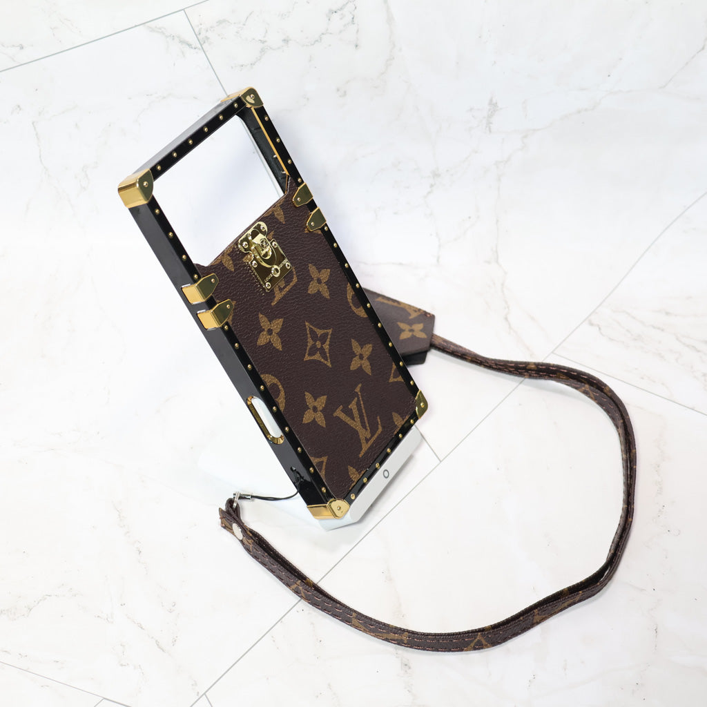 Trunk Style LV Phone Case For 12-17 / Pro / Pro Max / Plus / Air for 12-pro-max