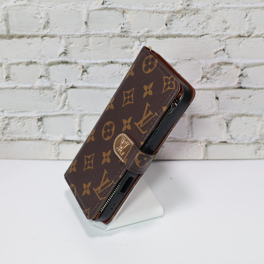 Zippered LV Wallet Phone Case For iPhone 17 Series for 17-pro