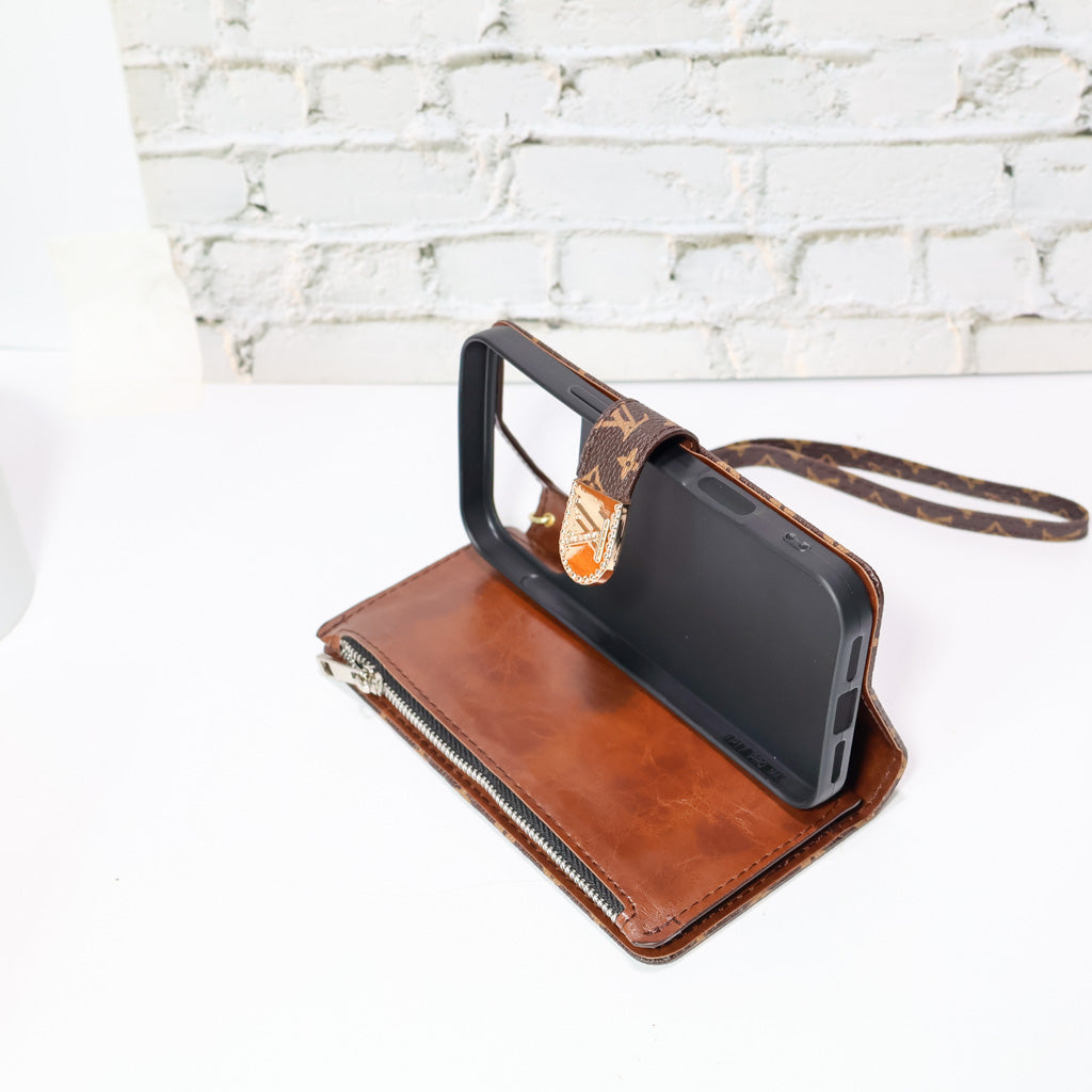 Zippered LV Wallet Phone Case For iPhone 17 Series for 17-air