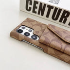 Coach Phone Case For Samsung Galaxy S21 22 23 24 25 Plus Ultra Card Slot for s21-ultra