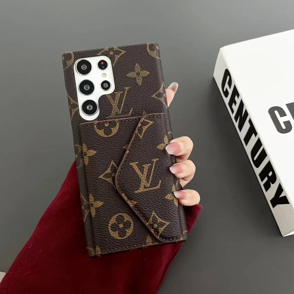 Samsung Galaxy Louis Vuitton Phone Case For S21 22 23 24 25 26 Plus Ultra Wallet Card for s21-plus